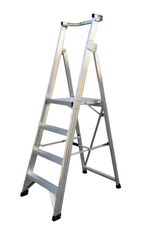 LADDER ALUMINIUM PLATFORM PICKING 2.1M 150KG 7 STEP 